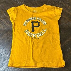 Pittsburgh Pirates - Yellow Baseball T-Shirt - Girls 4T